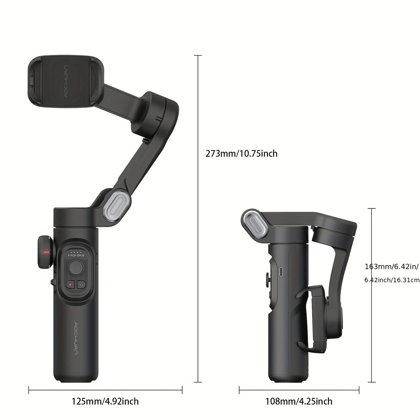 Opvouwbare Gimbal Stabilisator – Perfect voor Vloggen & Video-opnames
